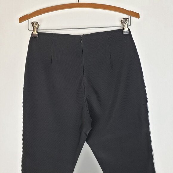 Gracia Colorblock Ankle Pants Black White Paisley Front Womens Size Small - Picture 4 of 9